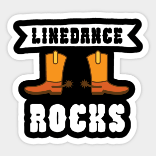 Linedance rocks Sticker